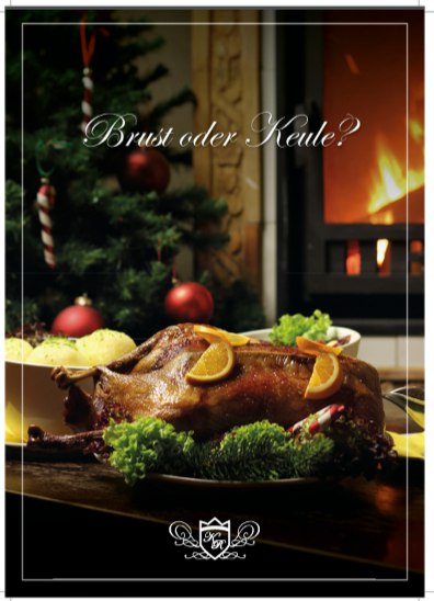 Kaffeehaus Weihnachtsflyer