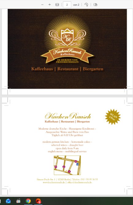 KuchenRausch A6 Karte